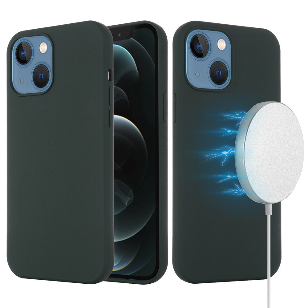For iPhone 13 Cover Compatible with MagSafe Liquid Silicone Phone Case