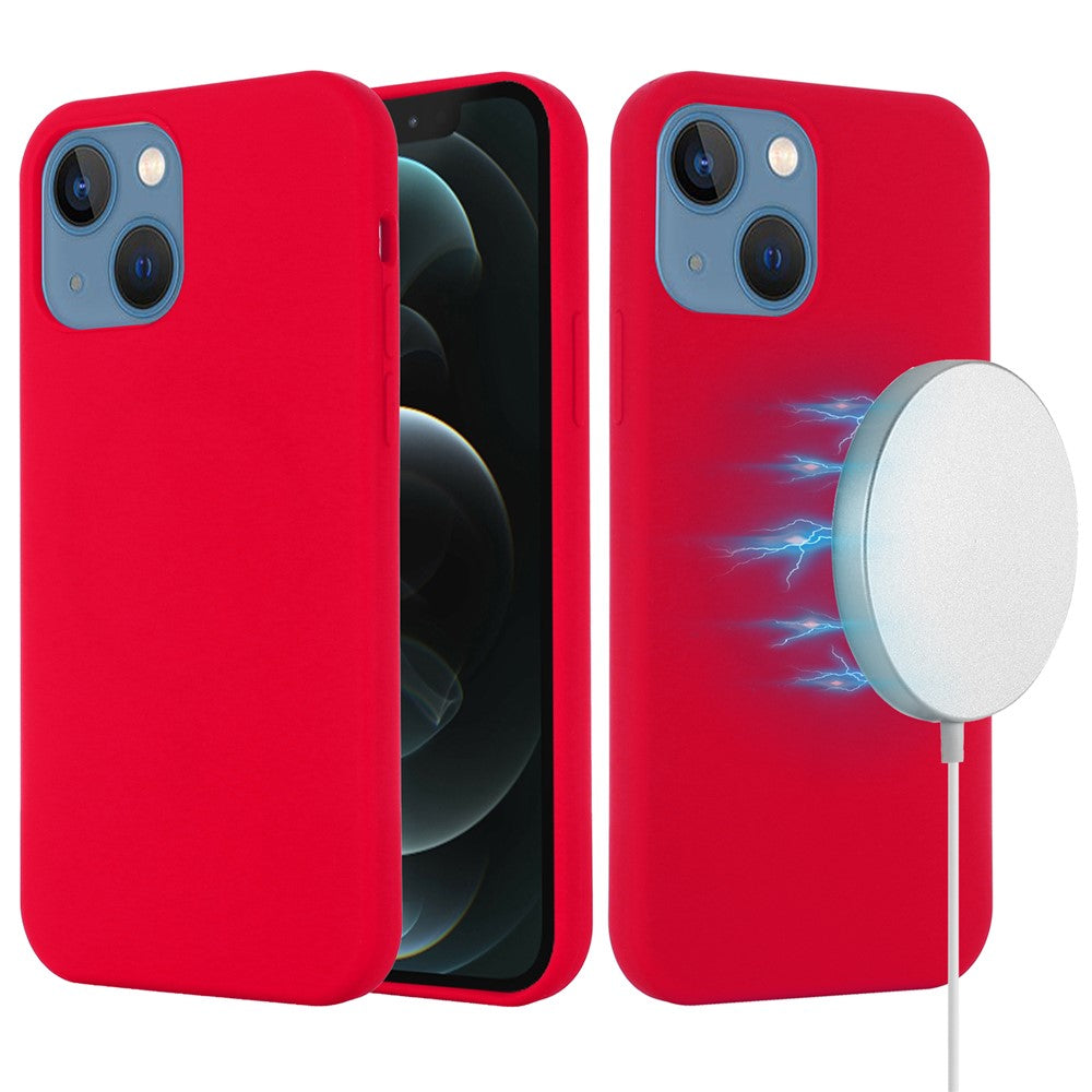 For iPhone 13 Cover Compatible with MagSafe Liquid Silicone Phone Case