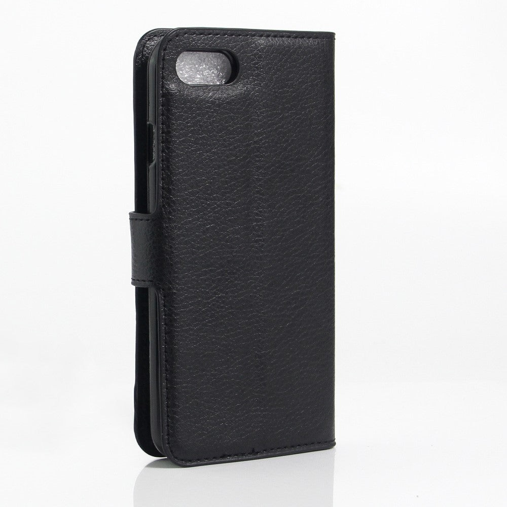 Litchi Grain Leather Wallet Case Flip Folio Stand Protective Cover for iPhone SE 2nd Gen (2020)/SE (2022)/8/7 4.7 inch