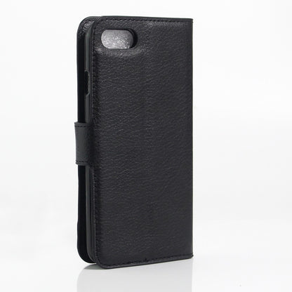 Litchi Grain Leather Wallet Case Flip Folio Stand Protective Cover for iPhone SE 2nd Gen (2020)/SE (2022)/8/7 4.7 inch