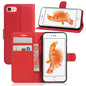 Litchi Grain Leather Wallet Case Flip Folio Stand Protective Cover for iPhone SE 2nd Gen (2020)/SE (2022)/8/7 4.7 inch