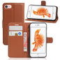 Litchi Grain Leather Wallet Case Flip Folio Stand Protective Cover for iPhone SE 2nd Gen (2020)/SE (2022)/8/7 4.7 inch