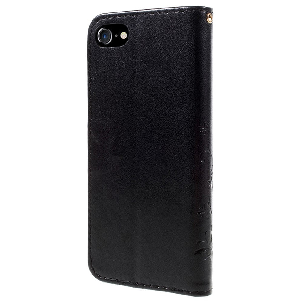 PU Leather Case for iPhone SE (2020) / SE (2022) / 8 / 7 4.7 inch Phone Wallet Cover with Strap