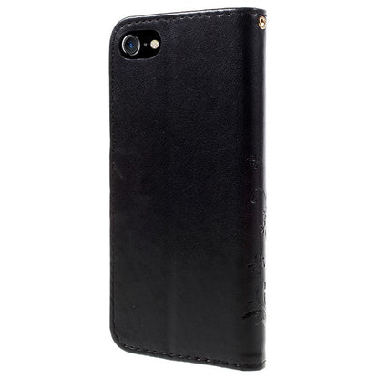 PU Leather Case for iPhone SE (2020) / SE (2022) / 8 / 7 4.7 inch Phone Wallet Cover with Strap