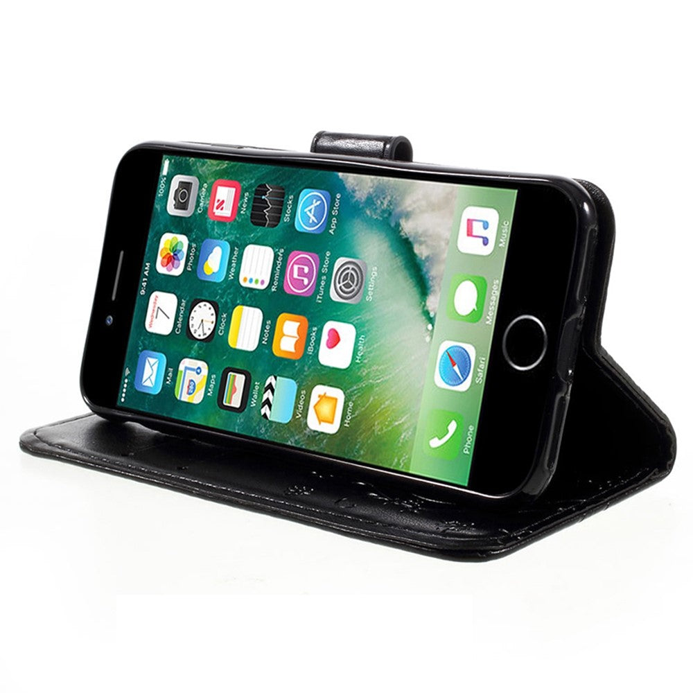 PU Leather Case for iPhone SE (2020) / SE (2022) / 8 / 7 4.7 inch Phone Wallet Cover with Strap