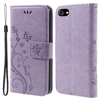 PU Leather Case for iPhone SE (2020) / SE (2022) / 8 / 7 4.7 inch Phone Wallet Cover with Strap