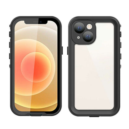 REDPEPPER Dot+ Series Transparent Back IP68 Waterproof IP6X Dustproof PC+TPU+PET Phone Case for iPhone 13 mini 5.4 inch