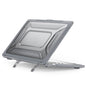 For MacBook Pro 13 inch (2020) PC + TPU Laptop Case Anti-scratch Full-Protection Notebook Cover with Supporting Feet