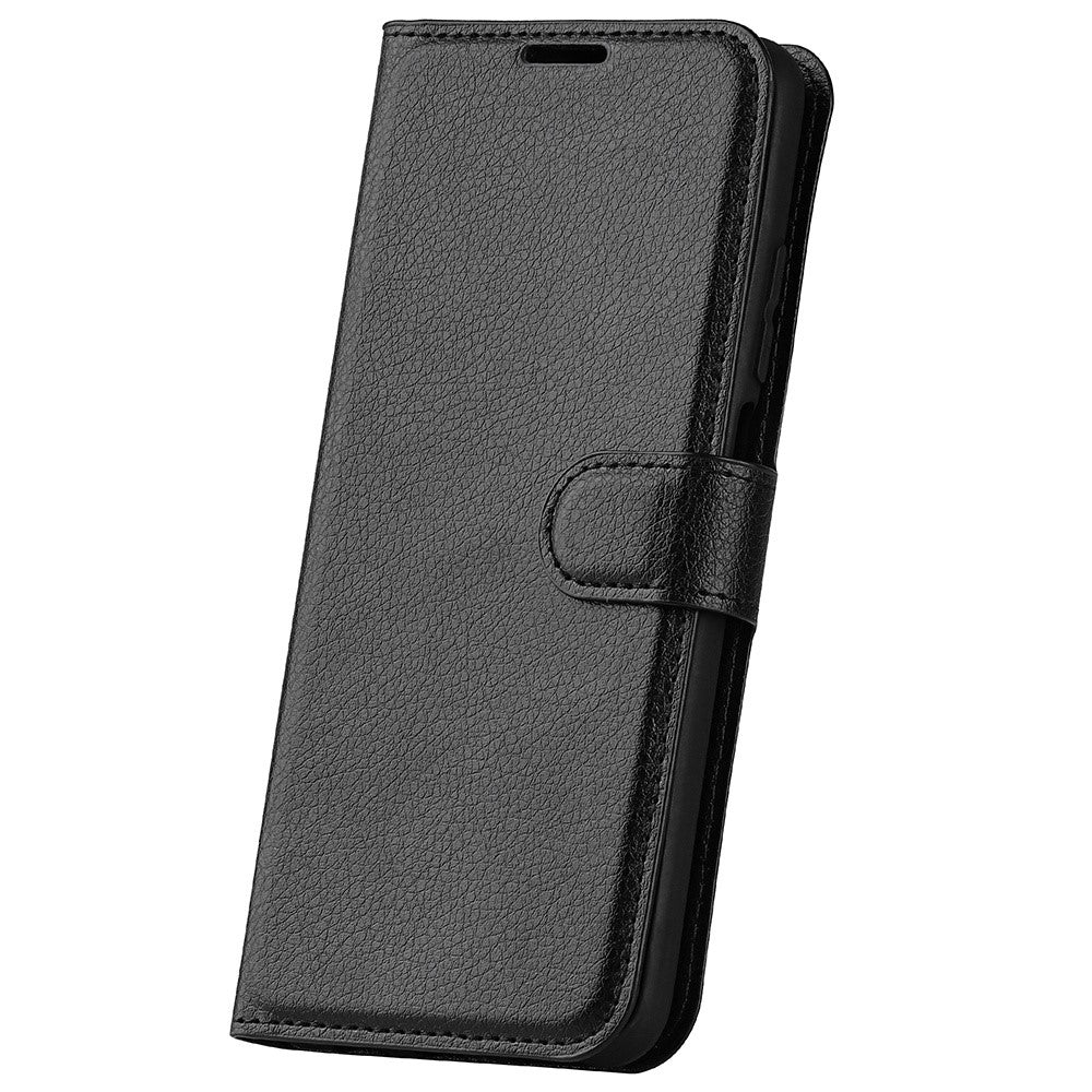 For iPhone 14 6.1 inch PU Leather Wallet Phone Case Litchi Texture Stand All-inclusive Protection Shell