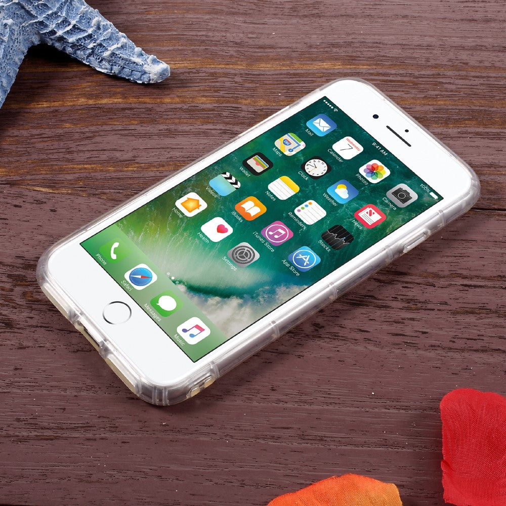 Drop-Proof Crystal Clear TPU Mobile Phone Accessory Casing for iPhone SE (2020) / SE (2022) / 8 / 7 4.7 inch