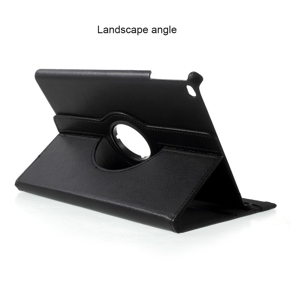 Lederhülle für iPad 9.7 (2018/2017) / Air 2 / Air mit 360° Standfunktion & Gummiband