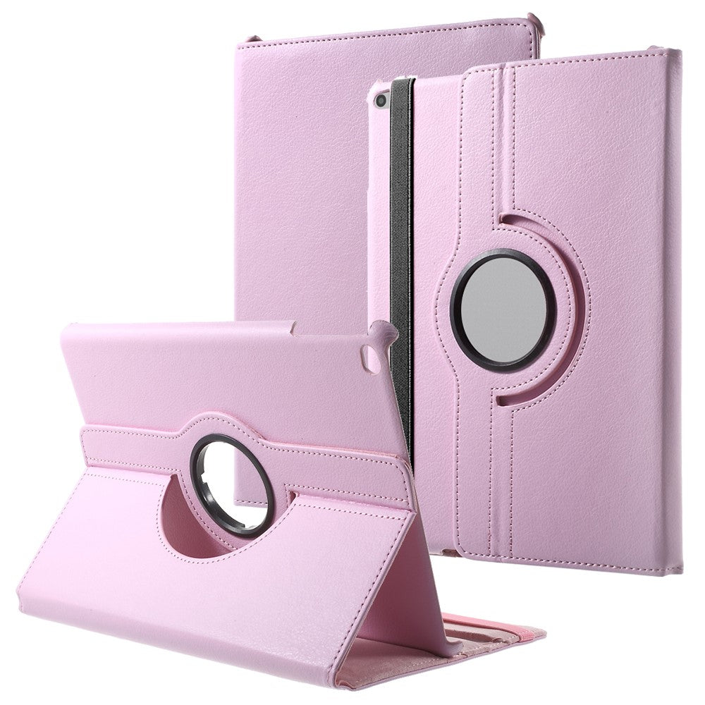 Lederhülle für iPad 9.7 (2018/2017) / Air 2 / Air mit 360° Standfunktion & Gummiband