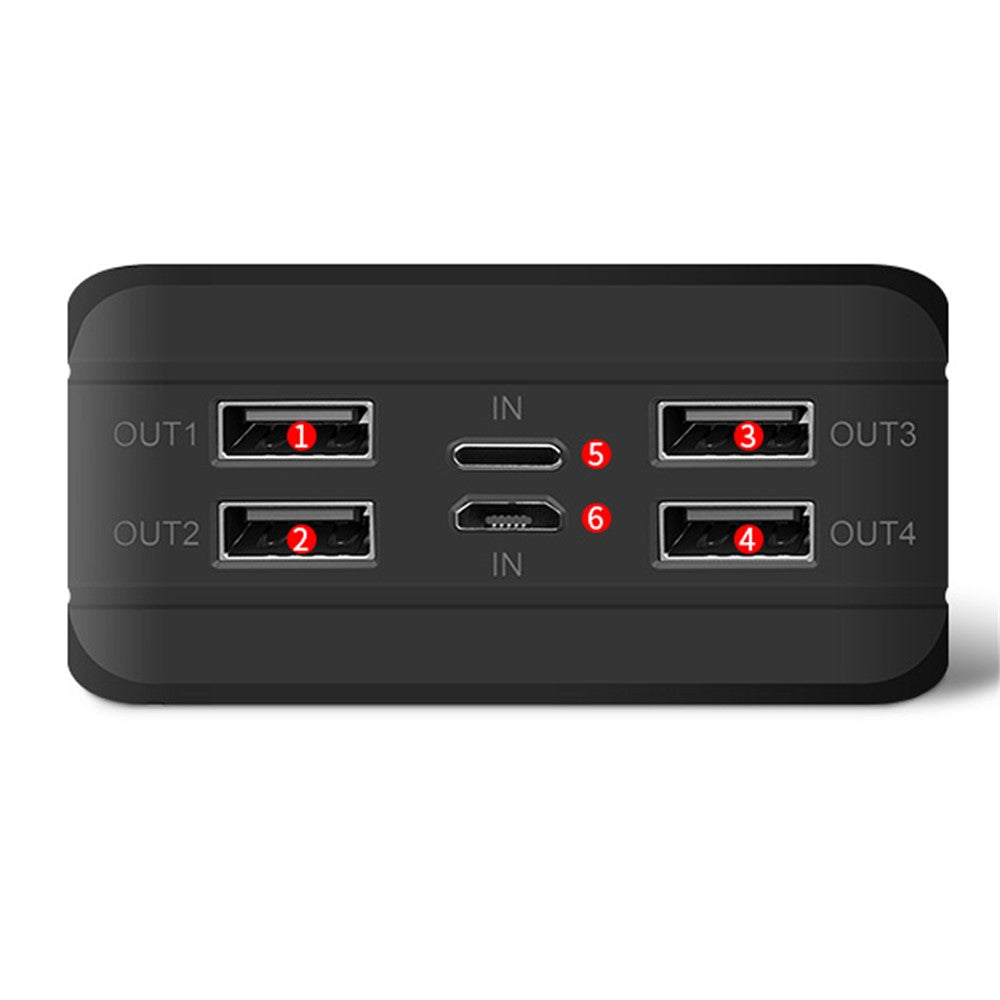 PSOOO PS-900 Solar Powerbank 50000 mAh – 4 USB-Ausgänge, 32 LED Campinglampe, Solar-Ladegerät