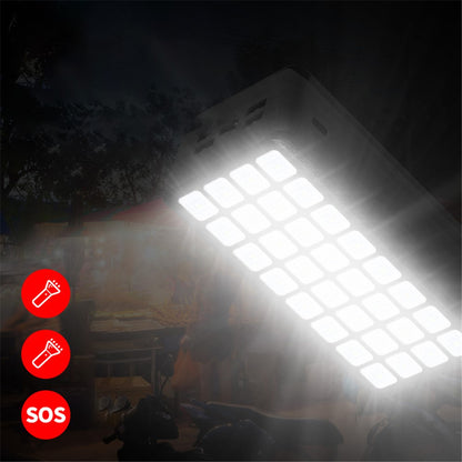 PSOOO PS-900 Solar Powerbank 50000 mAh – 4 USB-Ausgänge, 32 LED Campinglampe, Solar-Ladegerät
