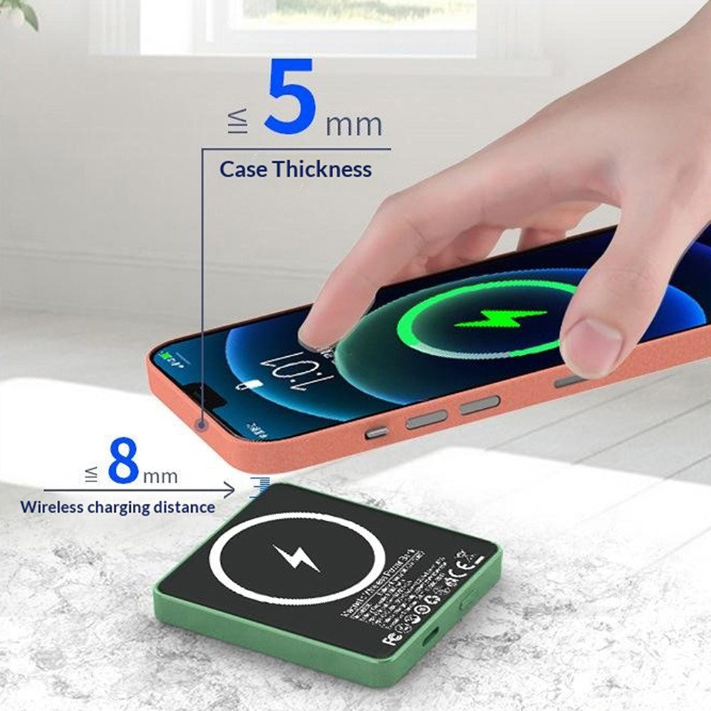 E30 10000mAh Magnetic Power Bank – 15W Wireless Charging + PD/QC 20W Schnellladung