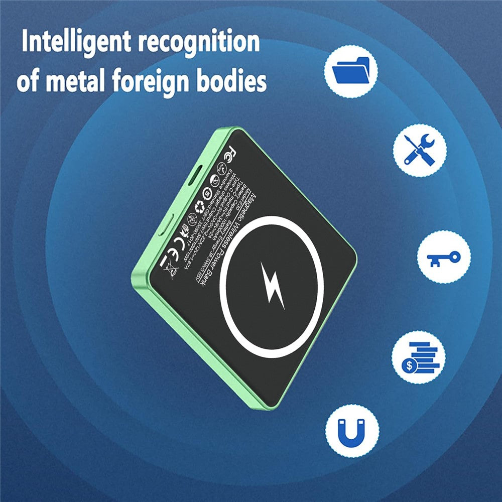 E30 10000mAh Magnetic Power Bank – 15W Wireless Charging + PD/QC 20W Schnellladung