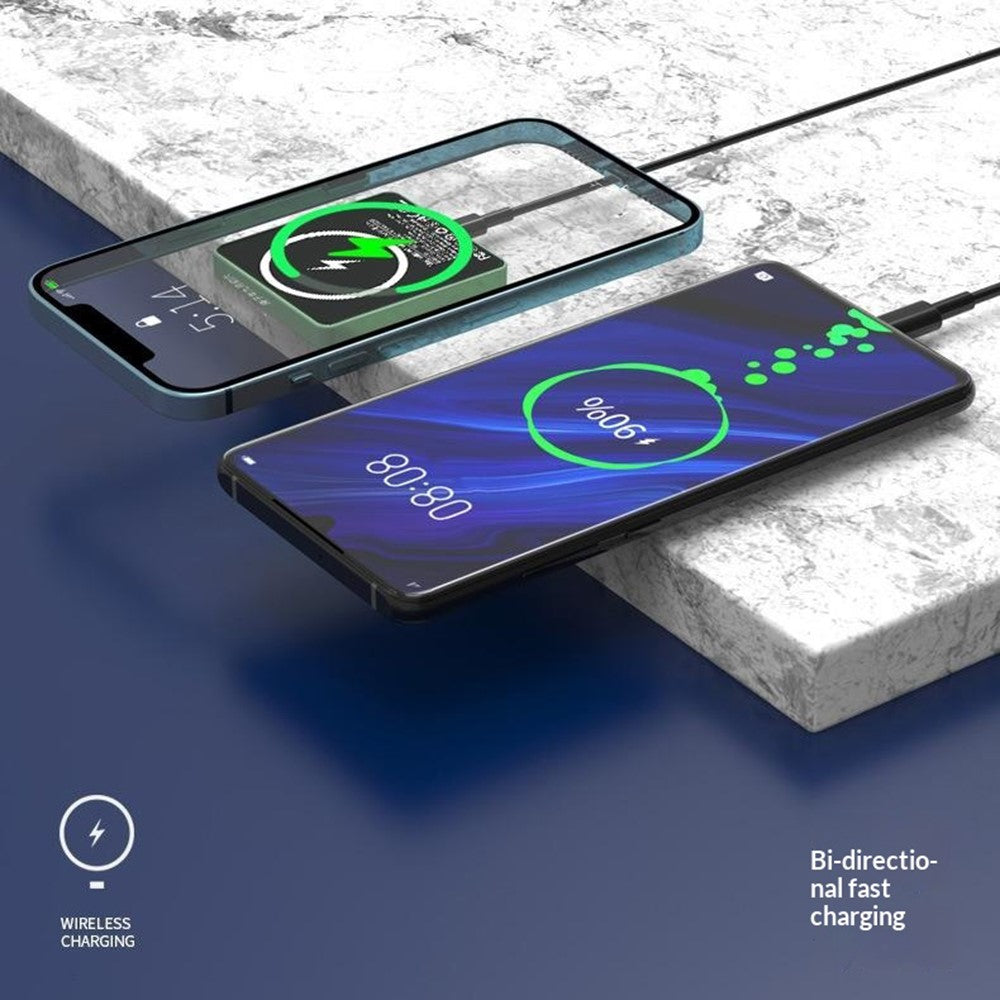 E30 10000mAh Magnetic Power Bank – 15W Wireless Charging + PD/QC 20W Schnellladung