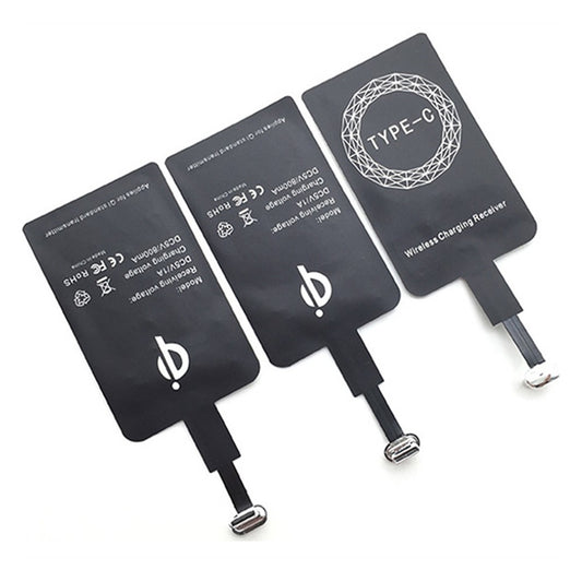 Universal Type-C Magic Tag Qi Standard Phone Wireless Charging Receiver Adapter
