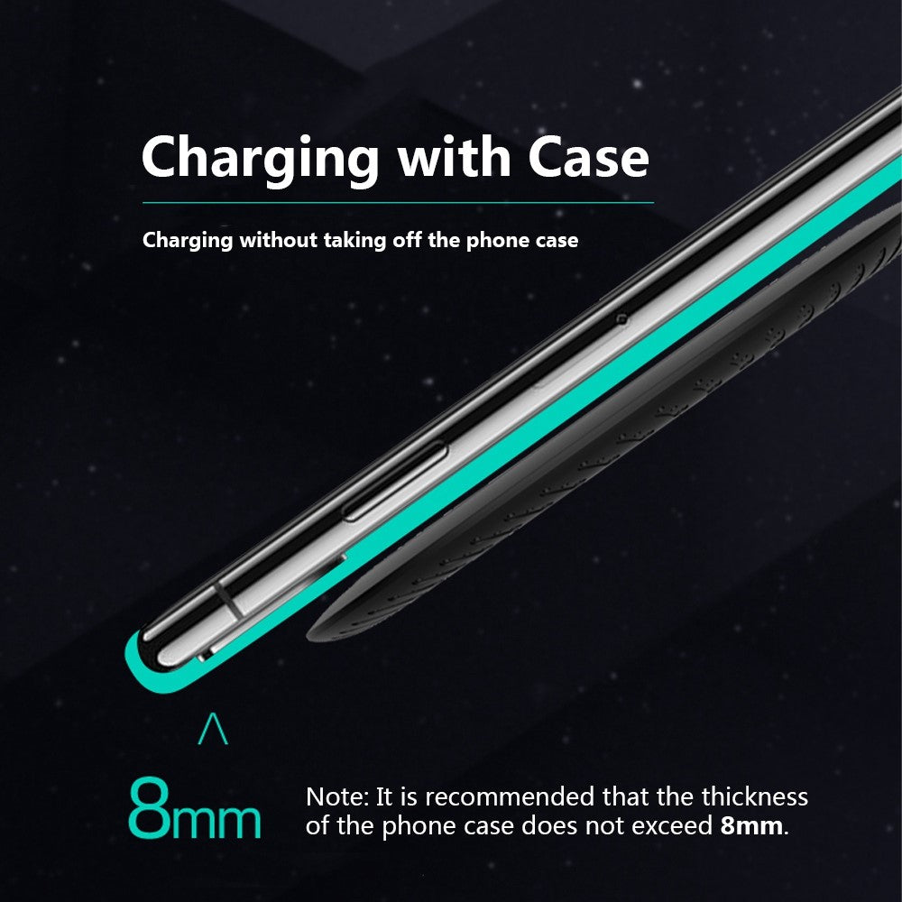 Q18 Round Shape Wireless Charger 15W Fast Charging Desktop Charging Pad