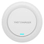 Q18 Round Shape Wireless Charger 15W Fast Charging Desktop Charging Pad