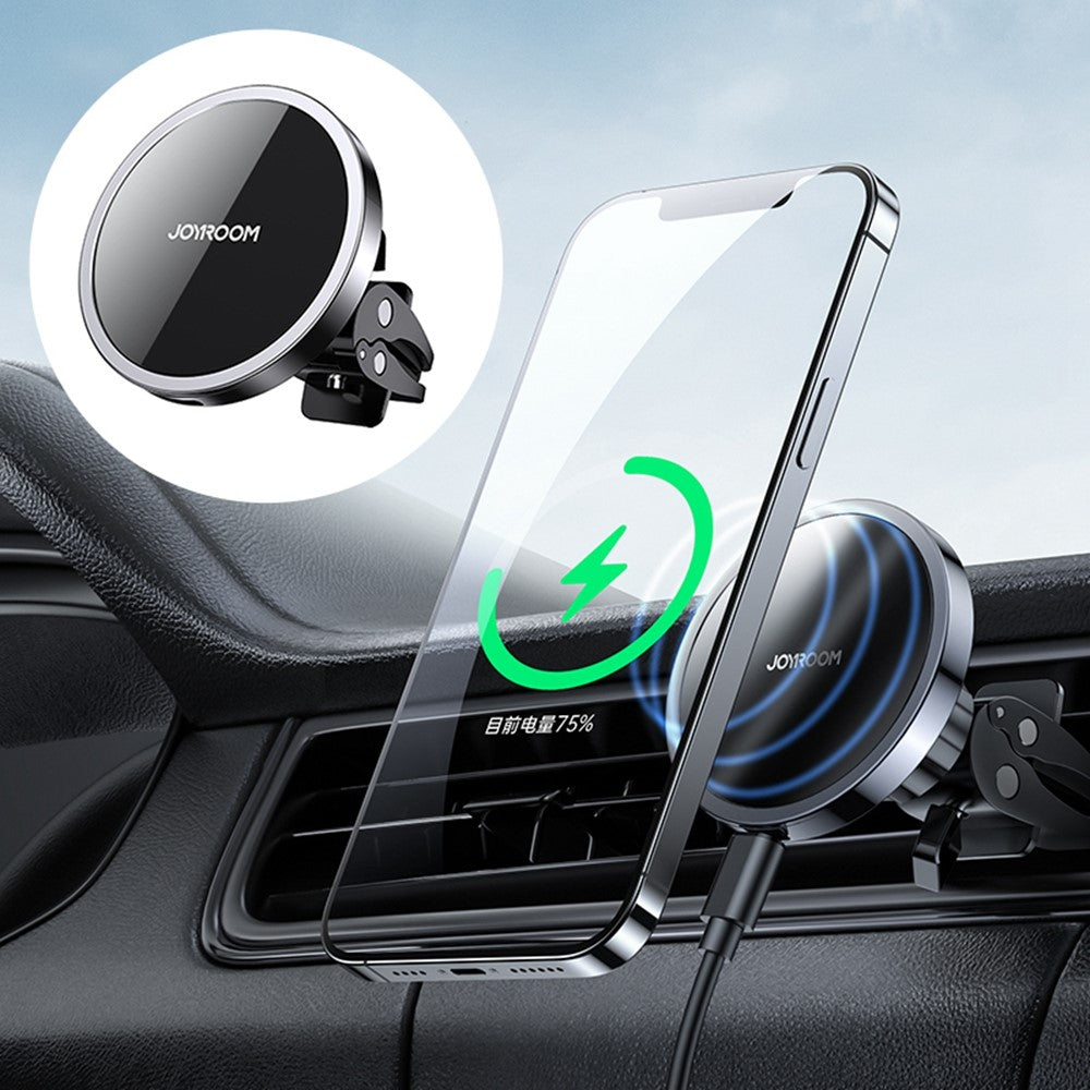 JOYROOM JR-ZS240 Car Air Vent 15W Magnetic Wireless Charger for iPhone 12/12 mini/12 Pro/12 Pro Max