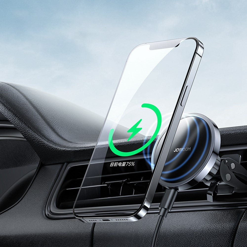 JOYROOM JR-ZS240 Car Air Vent 15W Magnetic Wireless Charger for iPhone 12/12 mini/12 Pro/12 Pro Max