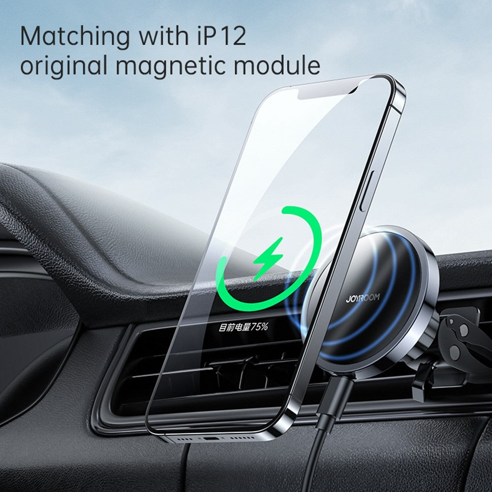 JOYROOM JR-ZS240 Car Air Vent 15W Magnetic Wireless Charger for iPhone 12/12 mini/12 Pro/12 Pro Max