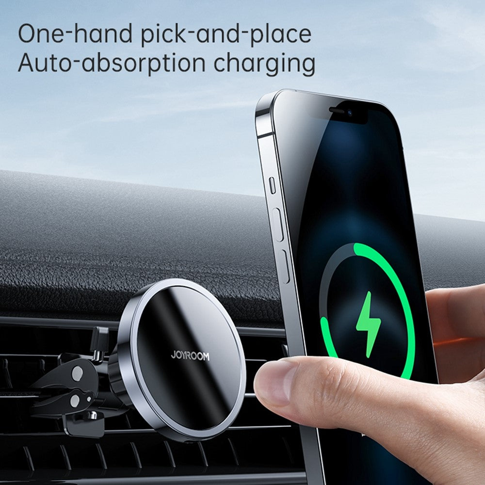 JOYROOM JR-ZS240 Car Air Vent 15W Magnetic Wireless Charger for iPhone 12/12 mini/12 Pro/12 Pro Max