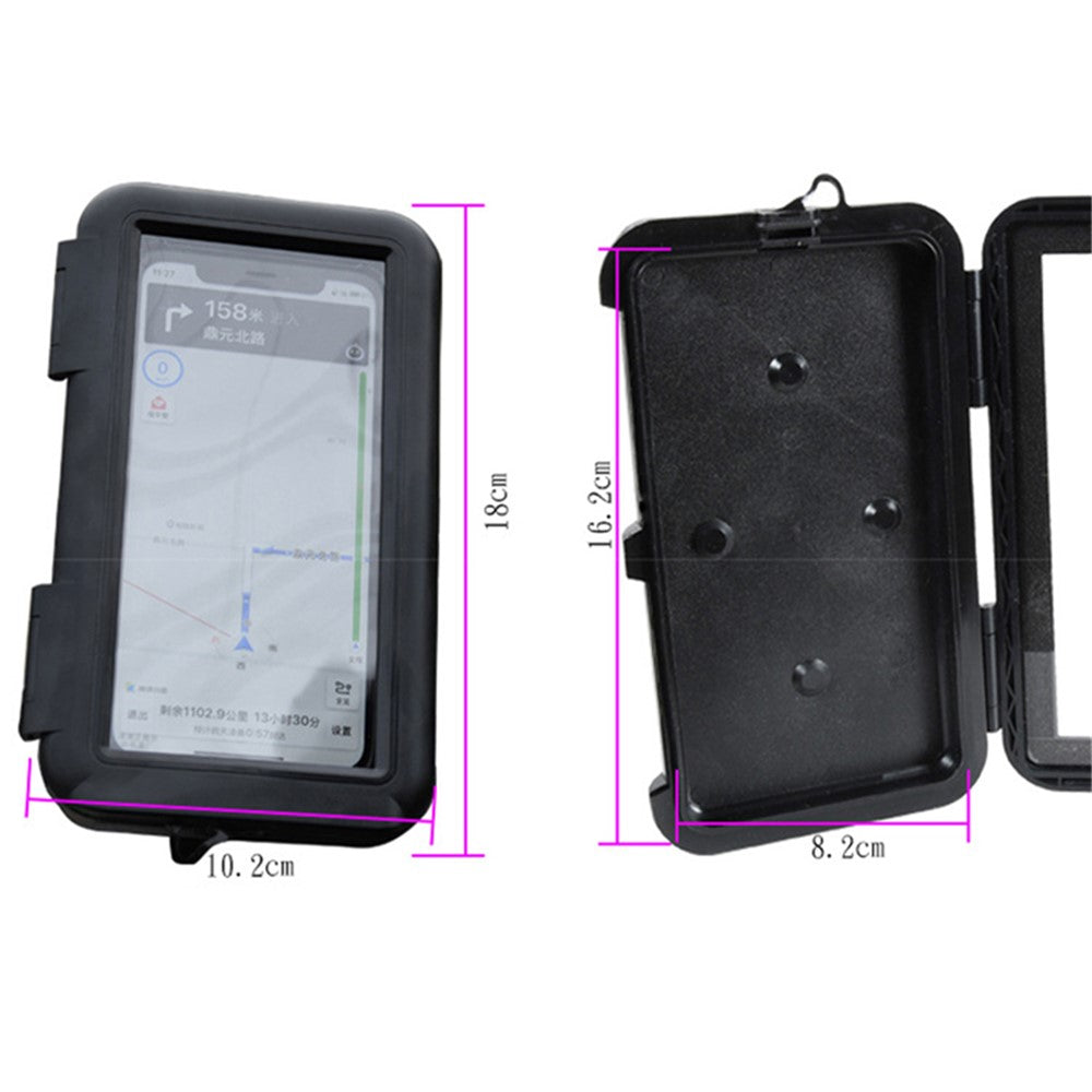 S2102 Motorcycle Phone Bag Bicycle Rear View Mirror Mount Holder Stand Waterproof Case Cover