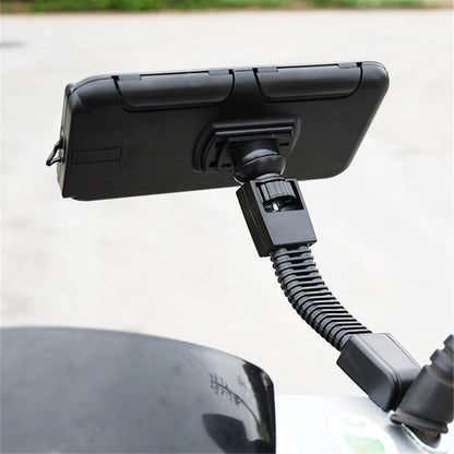 S2102 Motorcycle Phone Bag Bicycle Rear View Mirror Mount Holder Stand Waterproof Case Cover