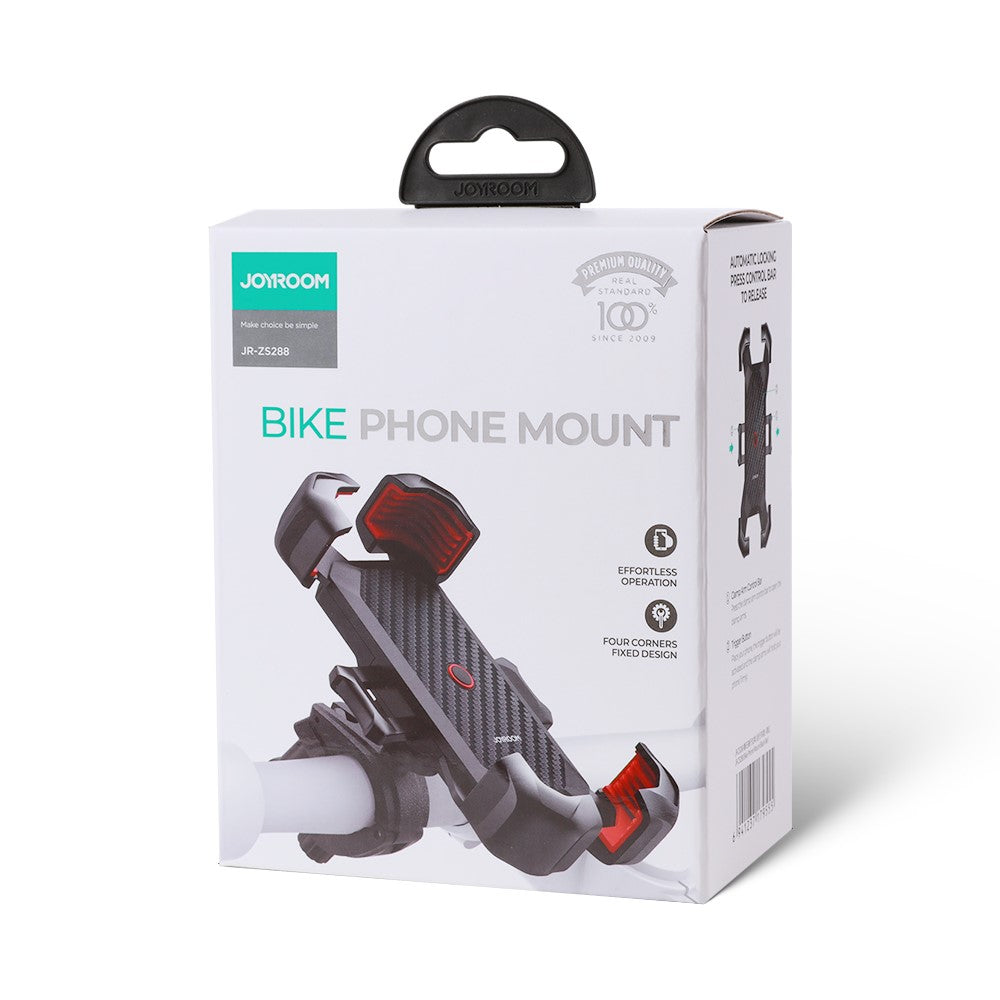 JOYROOM JR-ZS288 Bike Phone Mount Quick Release Bicycle Handlebar Phone Holder Bike Phone Bracket for 4.7-7 inch Cell Phones