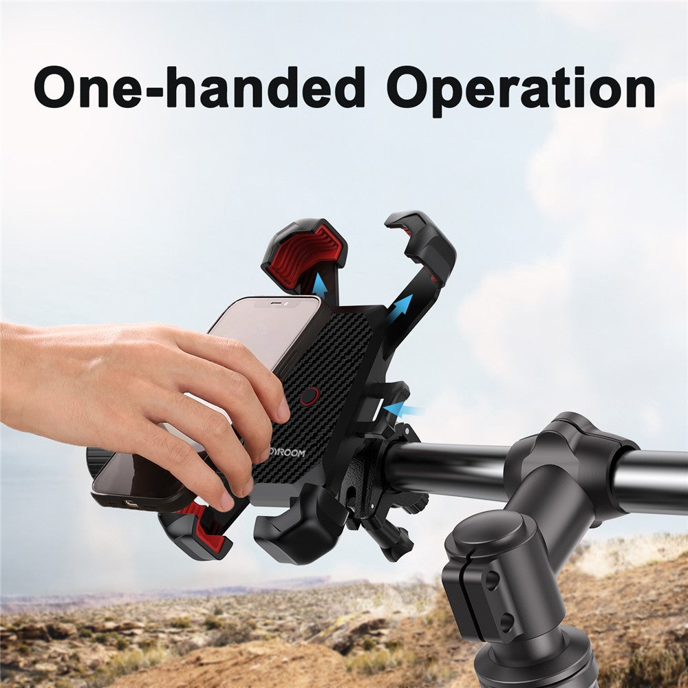 JOYROOM JR-ZS288 Bike Phone Mount Quick Release Bicycle Handlebar Phone Holder Bike Phone Bracket for 4.7-7 inch Cell Phones