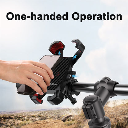 JOYROOM JR-ZS288 Bike Phone Mount Quick Release Bicycle Handlebar Phone Holder Bike Phone Bracket for 4.7-7 inch Cell Phones