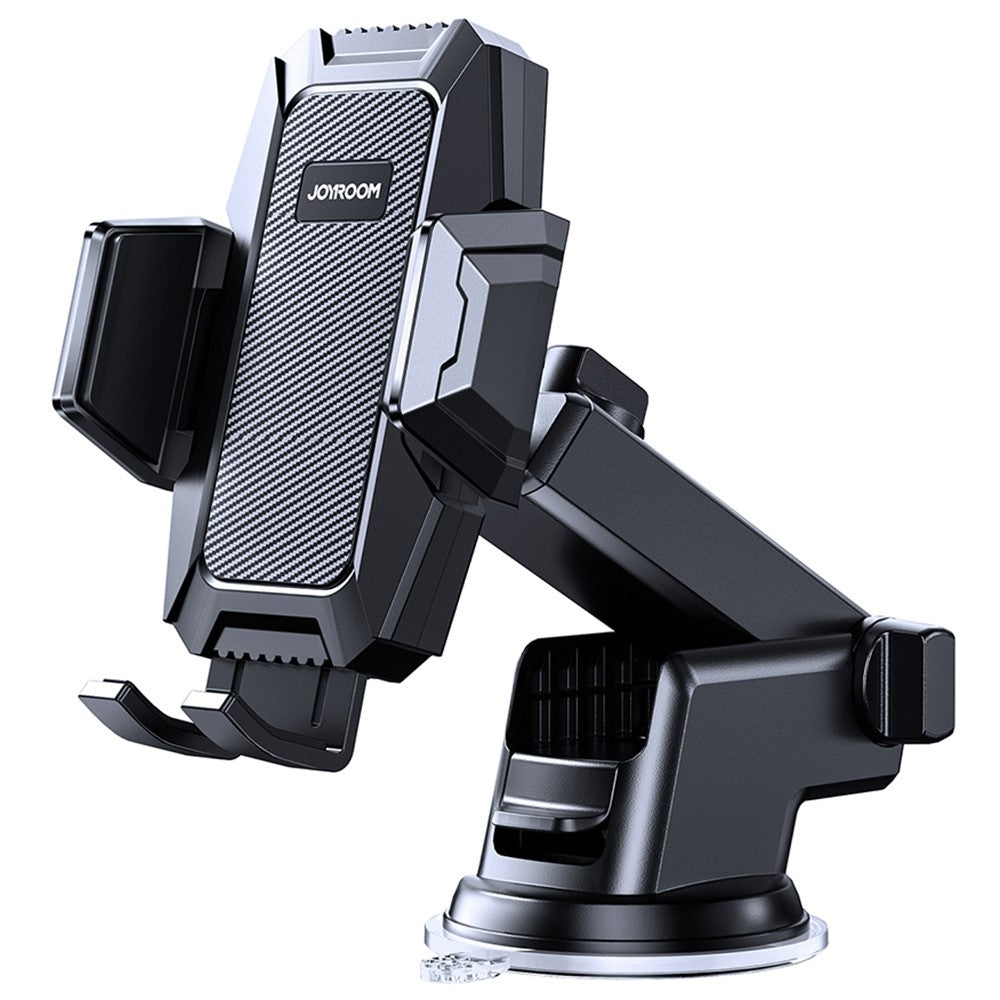 JOYROOM JR-ZS285 Angle-adjustable Car Phone Holder Strong Suction Mobile Phone Clamp Mount for Dashboard Windshield Air Vent Desktop