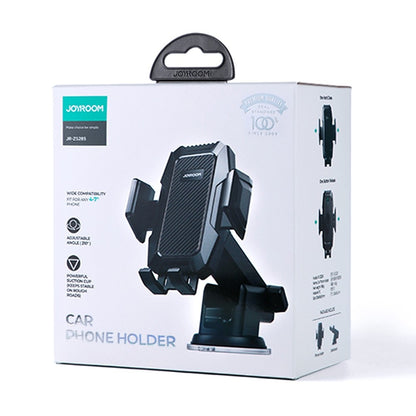 JOYROOM JR-ZS285 Angle-adjustable Car Phone Holder Strong Suction Mobile Phone Clamp Mount for Dashboard Windshield Air Vent Desktop