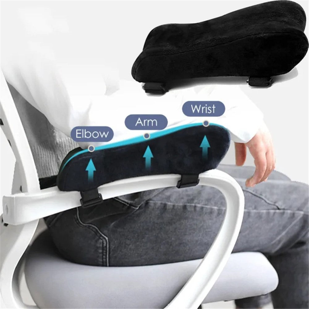Ergonomic Memory Foam Armrest Pad Home Office Seat Armrest Pillow for Wheelchair