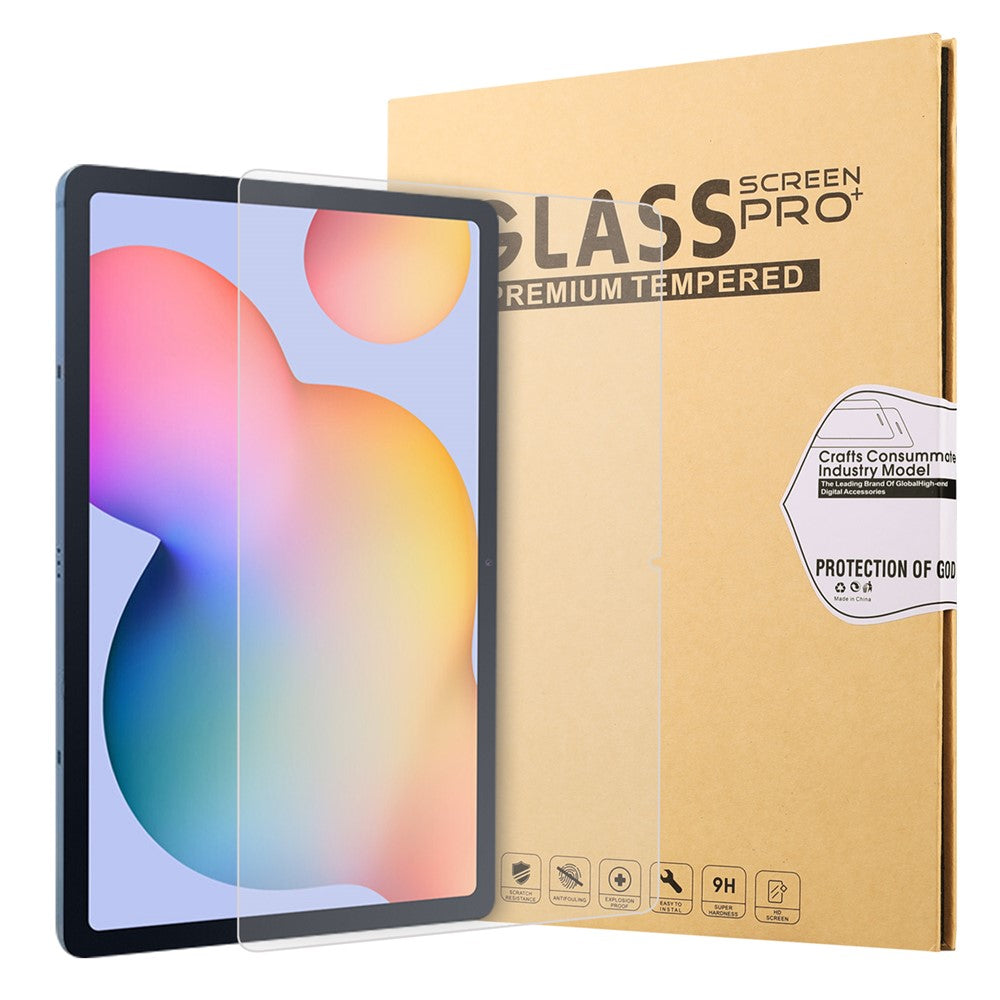 Anti-Scratch Ultra Clear Arc Edge Premium Tempered Glass Full Screen Film for Samsung Galaxy Tab S11 / S10 Lite / S10 FE / S9 FE / S9 / S8 / S7