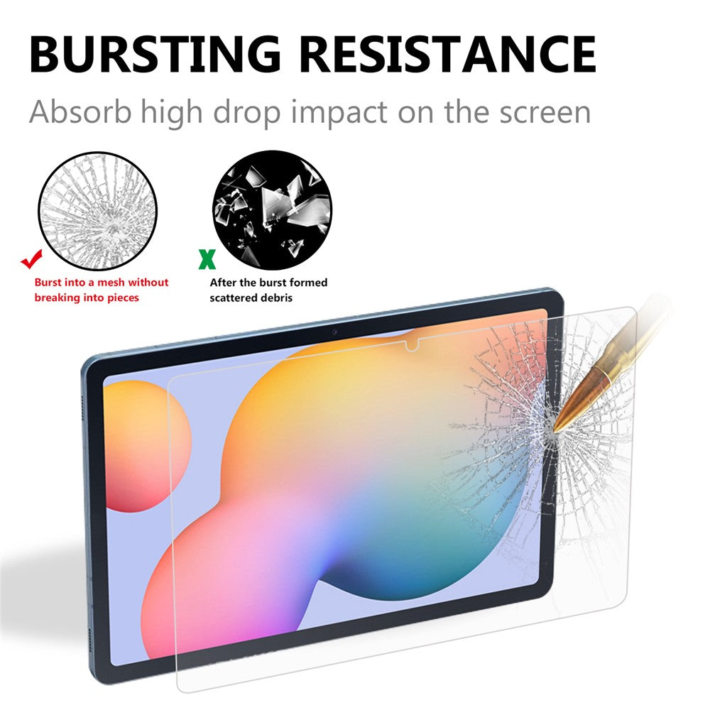 Anti-Scratch Ultra Clear Arc Edge Premium Tempered Glass Full Screen Film for Samsung Galaxy Tab S11 / S10 Lite / S10 FE / S9 FE / S9 / S8 / S7