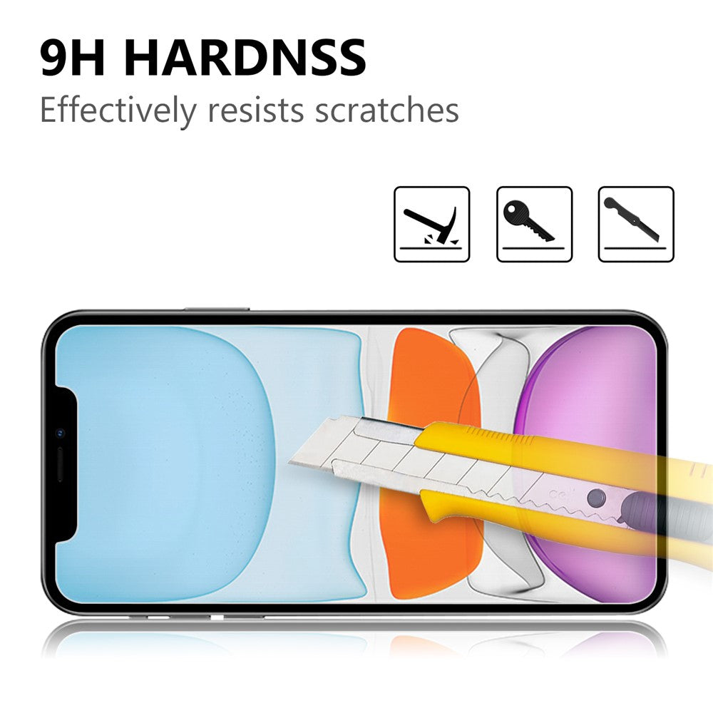 Shockproof 2.5D Arc Edge 9H Hardness AGC Tempered Glass Screen Protector Film for Apple iPhone 12 / 12 Pro 6.1 inch