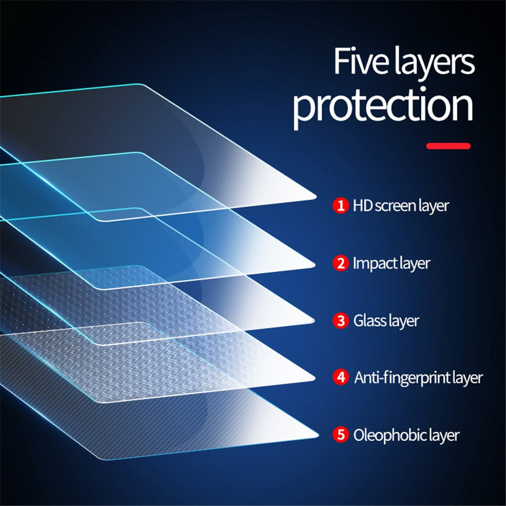 Anti-Blue-Light Tempered Glass Full Screen Film for MacBook Pro 13 inch (2022) / (2020) Anti-explosion Full Glue Screen Guard