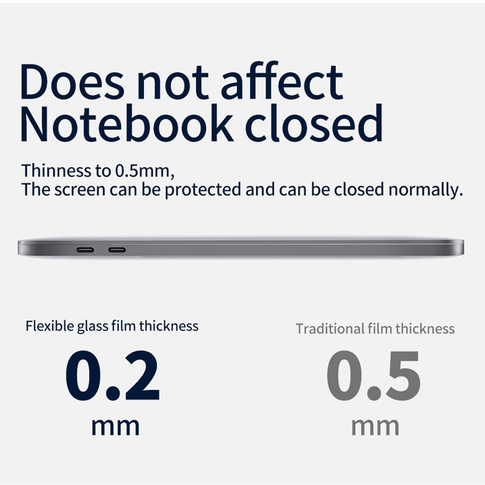 Anti-Blue-Light Tempered Glass Full Screen Film for MacBook Pro 13 inch (2022) / (2020) Anti-explosion Full Glue Screen Guard