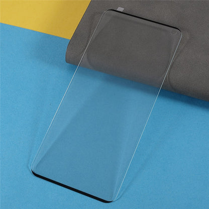 Silk Printing Screen Protector for OnePlus 9 Pro/10 Pro, HD Full Coverage Side Glue Tempered Glass Film