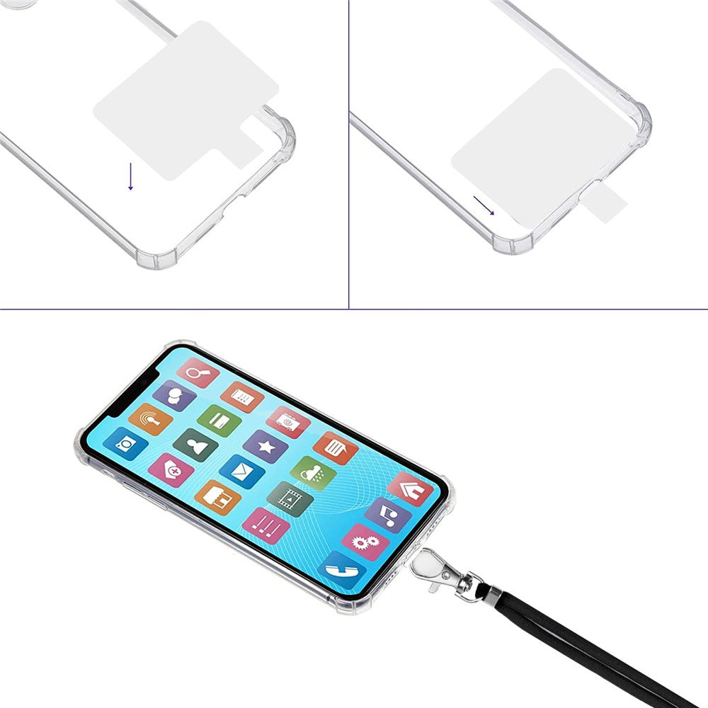 1.5m Universal Crossbody Body Phone Lanyard with Patch Adjustable Shoulder Strap Cellphone Neck Strap
