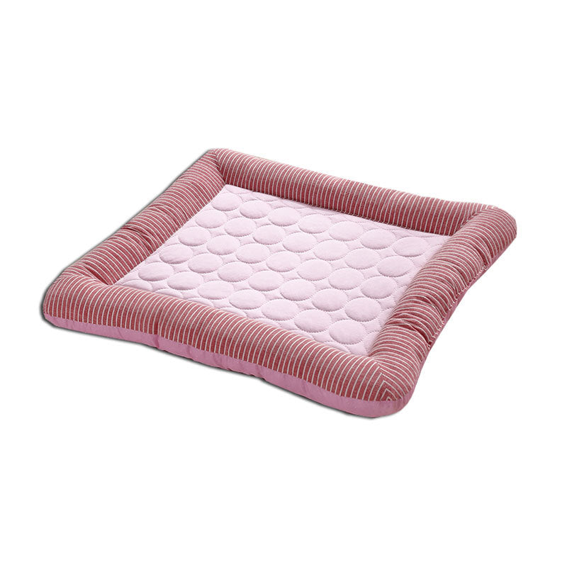 Kühlmatte für Hunde & Katzen – Sommer Kühlpad aus Ice Silk (atmungsaktiv & weich)