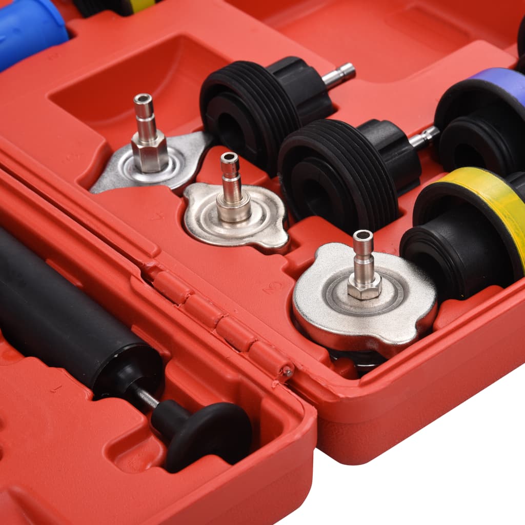 Kühlsystem Druckprüfer Set – 18-teiliger Tester für Kühler & Radiator-Deckel