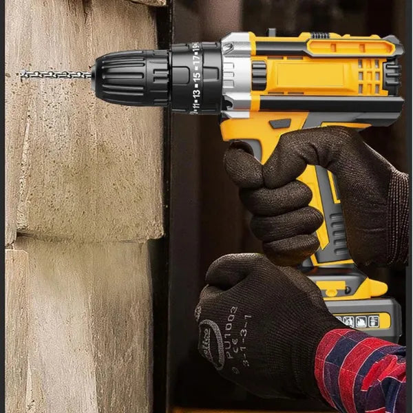 21V Akku-Schlagbohrschrauber Set – 2 Akkus, 120 Nm, Bürstenloser Motor inkl. Zubehör