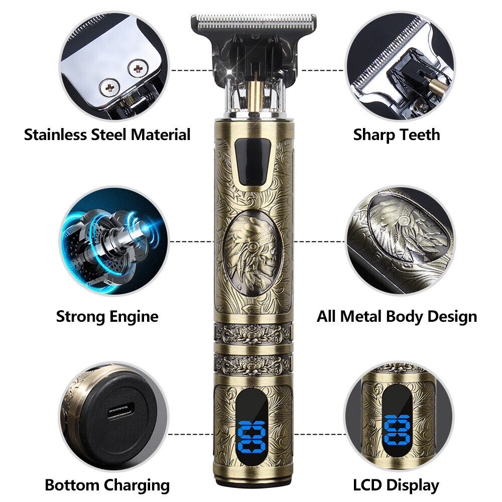 Beard Trimmer Electric Hair Clippers – Kabelloser Haarschneider mit USB