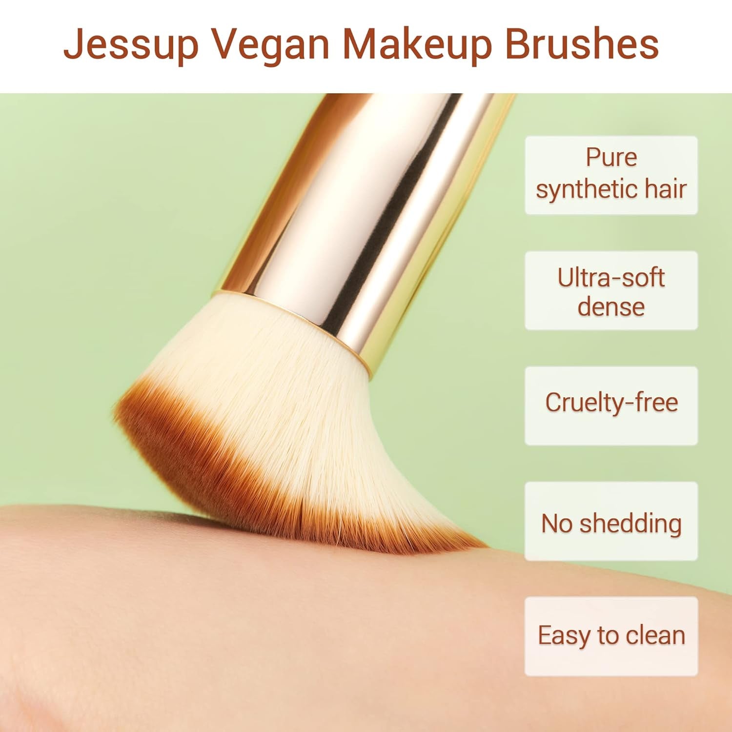 Jessup Pinselset Bambus Make up Pinsel Set Professionelle Makeup Pinsel Gesichtspinsel Lidschattenpinsel Augenpinsel Kosmetikpinsel Puder Lidschatten Schmink Pinsel Synthetische Haare 20 Stück T145