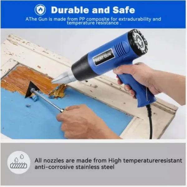 Heißluftpistole 2000W – 2 Temperaturstufen für Handwerk & DIY