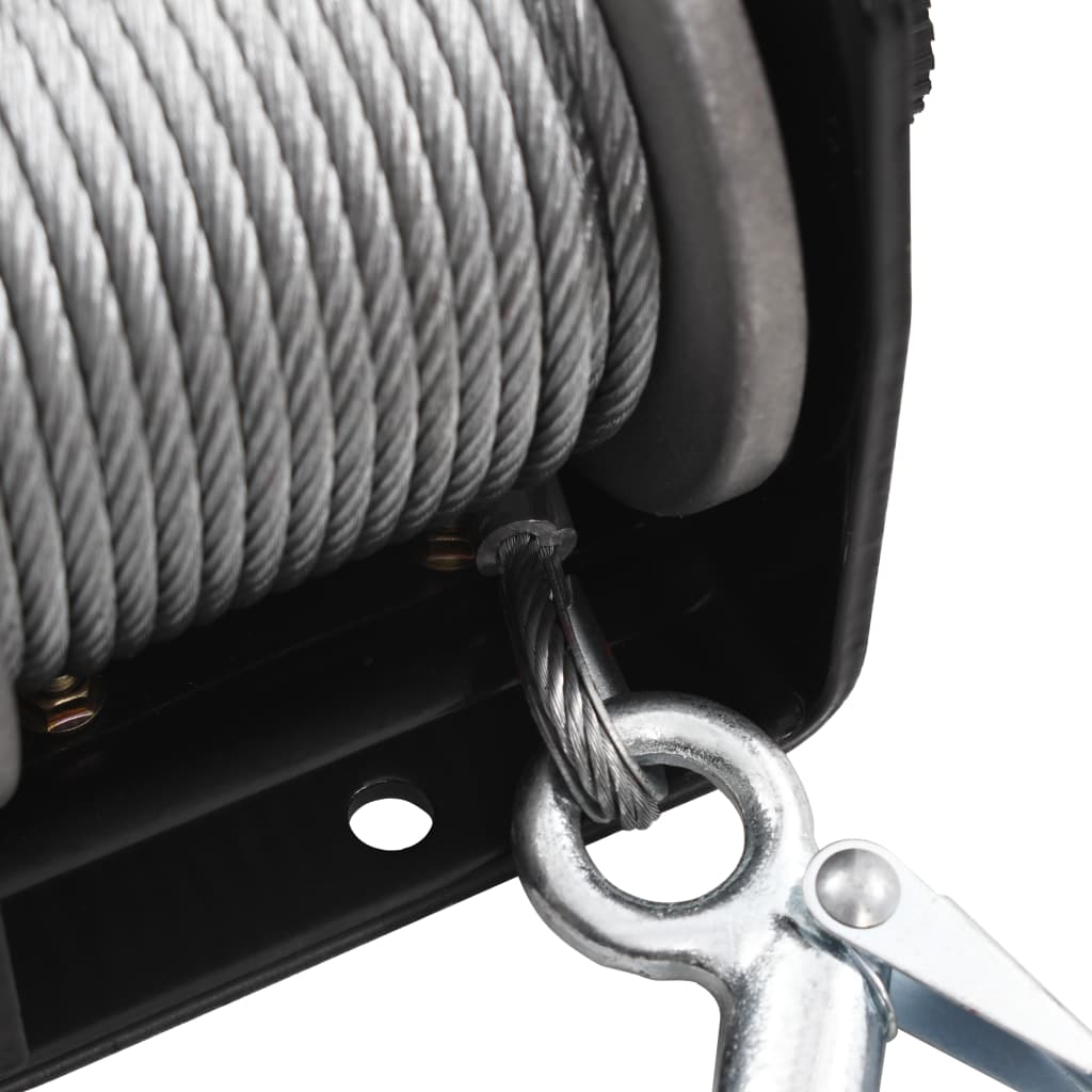 12V elektrische Seilwinde mit Kabel-Fernbedienung – Kraftvolle Winde für Auto & Anhänger